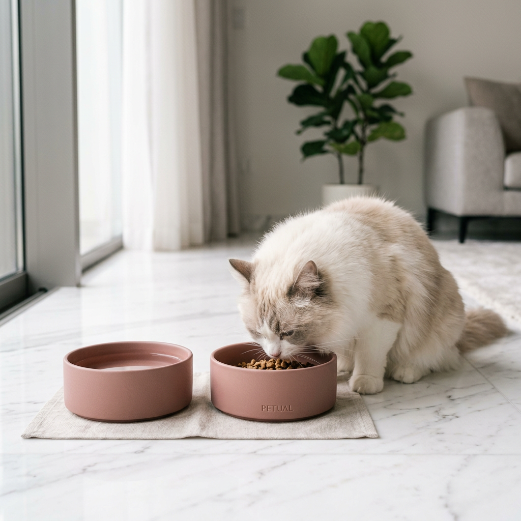 PETUAL 'Orbit' Elevated Ceramic Bowl